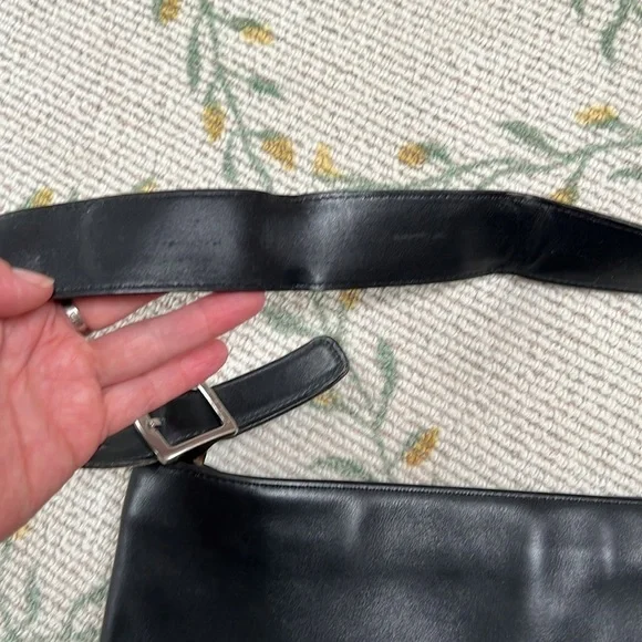 Vintage Coach MSD 9406 Genuine Leather Black Slim Shoulder Bag pristine - Picture 7 of 12